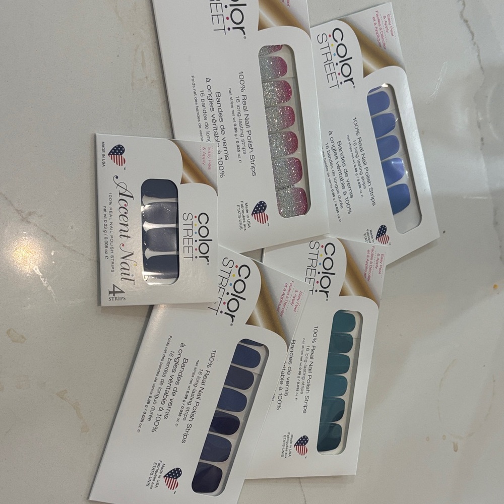 Color Street Glitter and Solid Nail Strips Collection